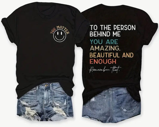 Women's Smiley Face "You Matter" T-Shirt