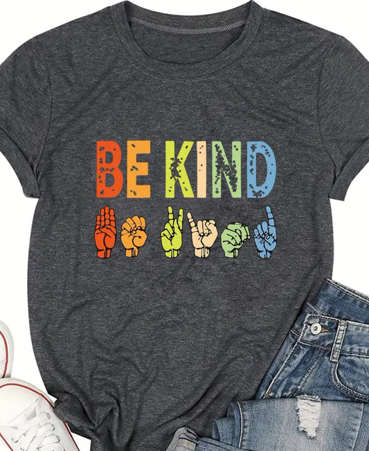 Women's "Be Kind - ASL" T-Shirt